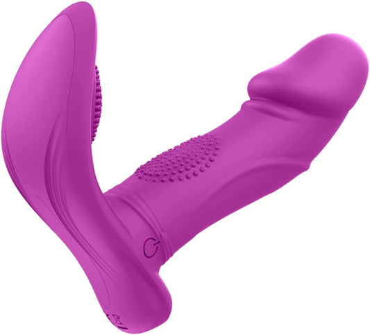 Rose Toy Wearable Vibrator Wiggling Dildo Sex Toy