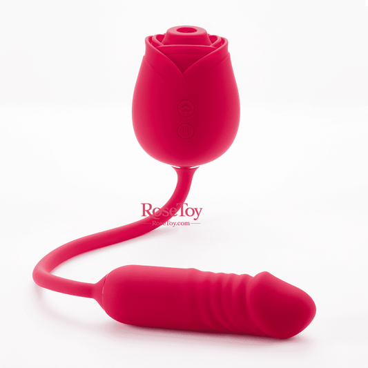 Rose Pro – Suction & G-Spot Thrusting Rose Vibrator