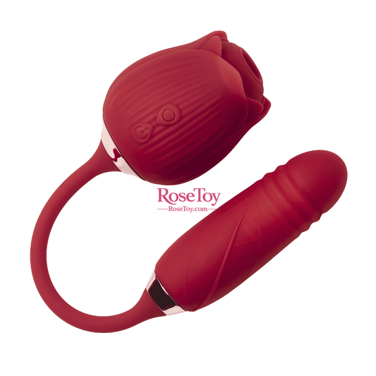 The Rose Dildo – Suction & Thrusting Rose Vibrator