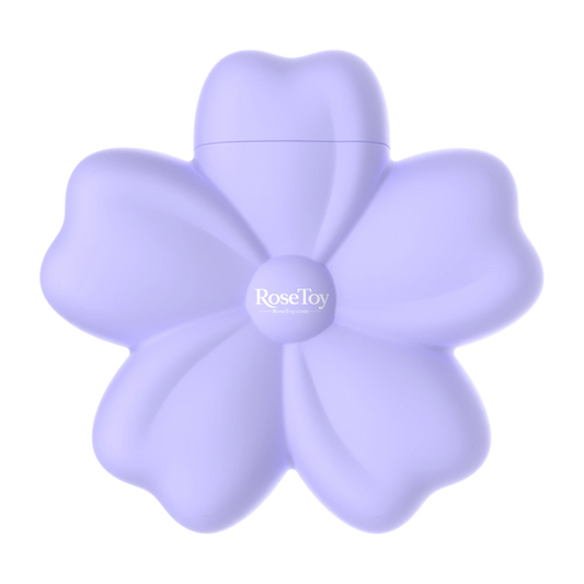 Cherry Blossom vibrator by RoseToy, front view showing its five-petal flower design