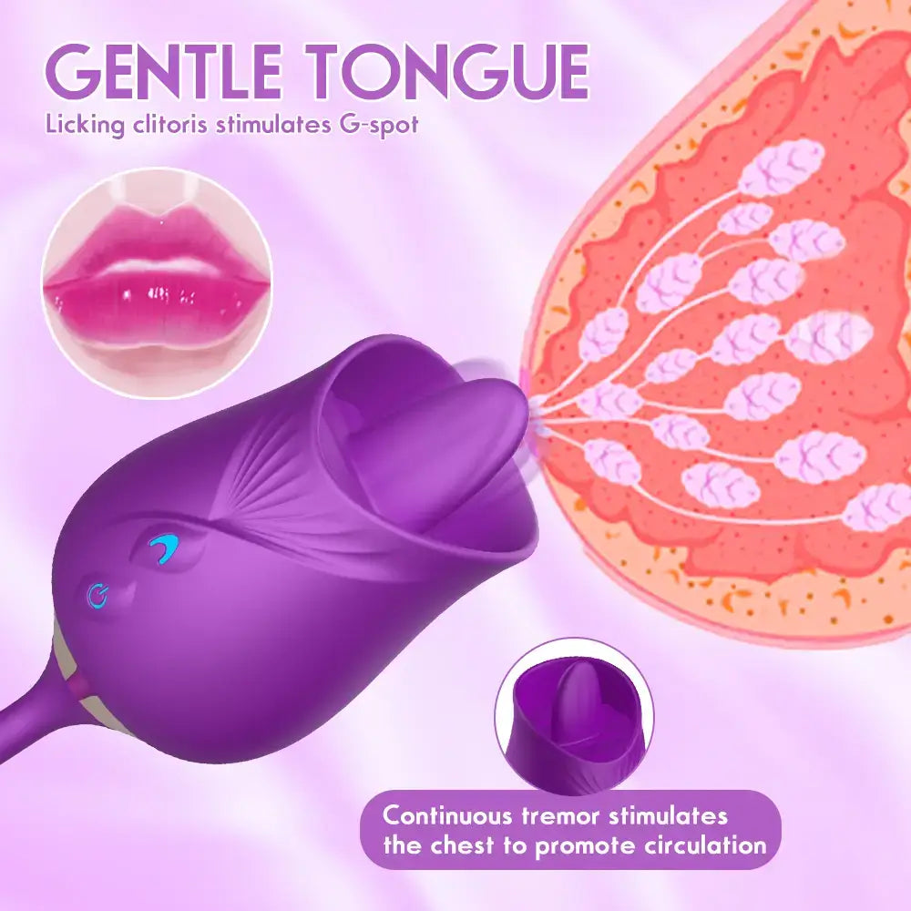 licking rose vibrator for women
