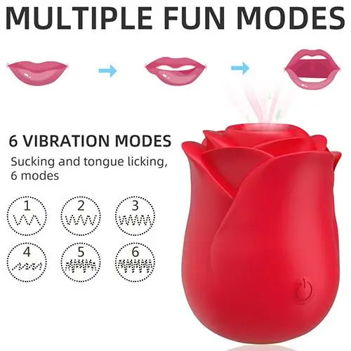 multiple fun modes Rose Toy 2-in-1 Vibrator