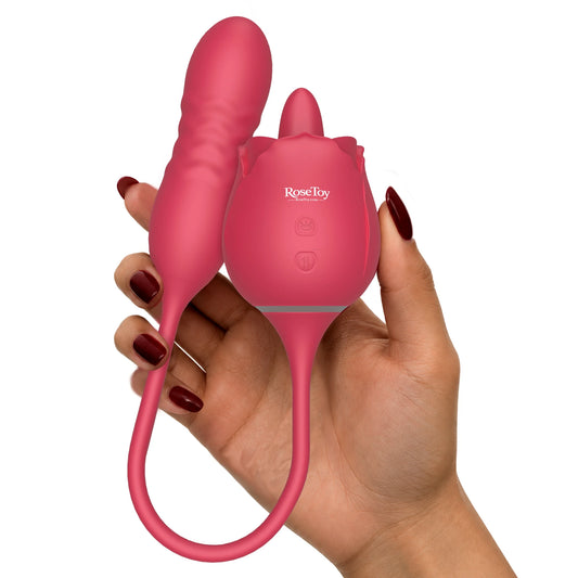 Rose Aura – Licking & Thrusting Vibrator