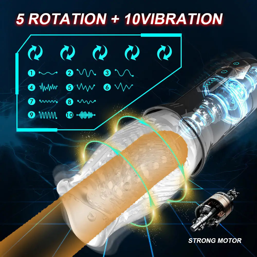 the male rose toy has 5 rotation 10 vibration
