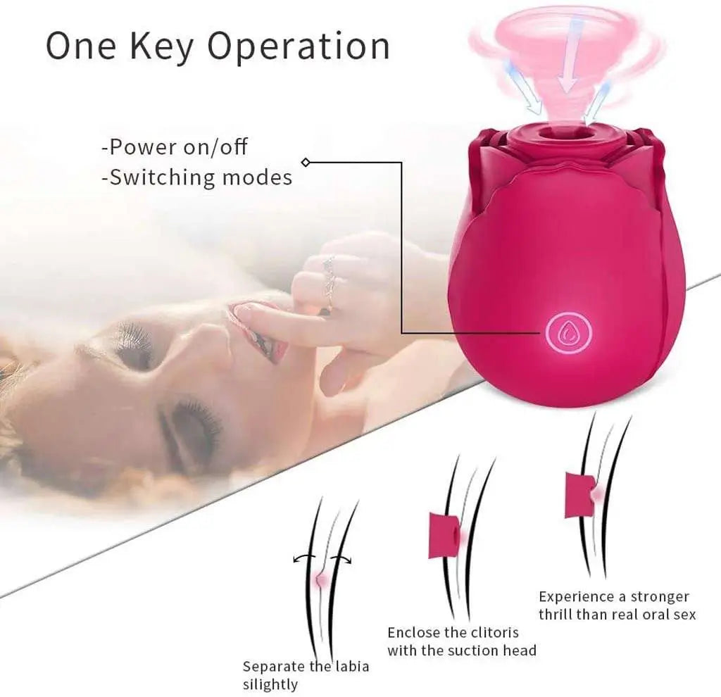 the rose sex toy is one key operation