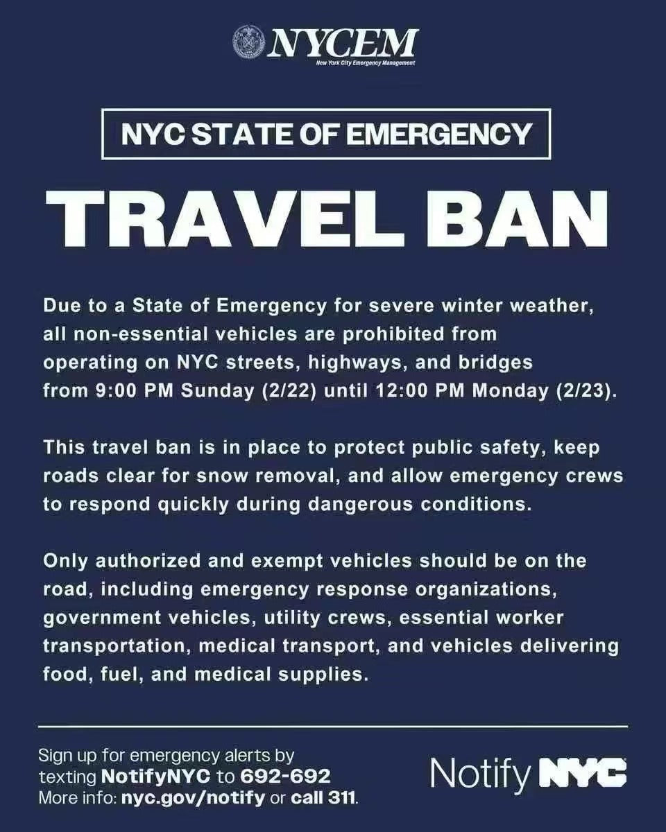 Shipping Update: NYC Winter Weather Impact