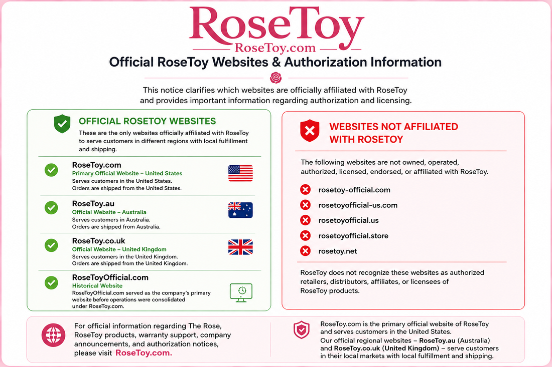 Official Clarification Regarding RoseToy Websites