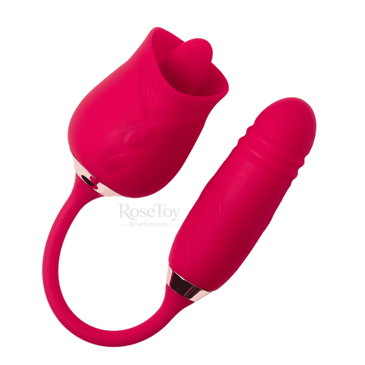 Rose Aura – Licking & Thrusting Rose Vibrator