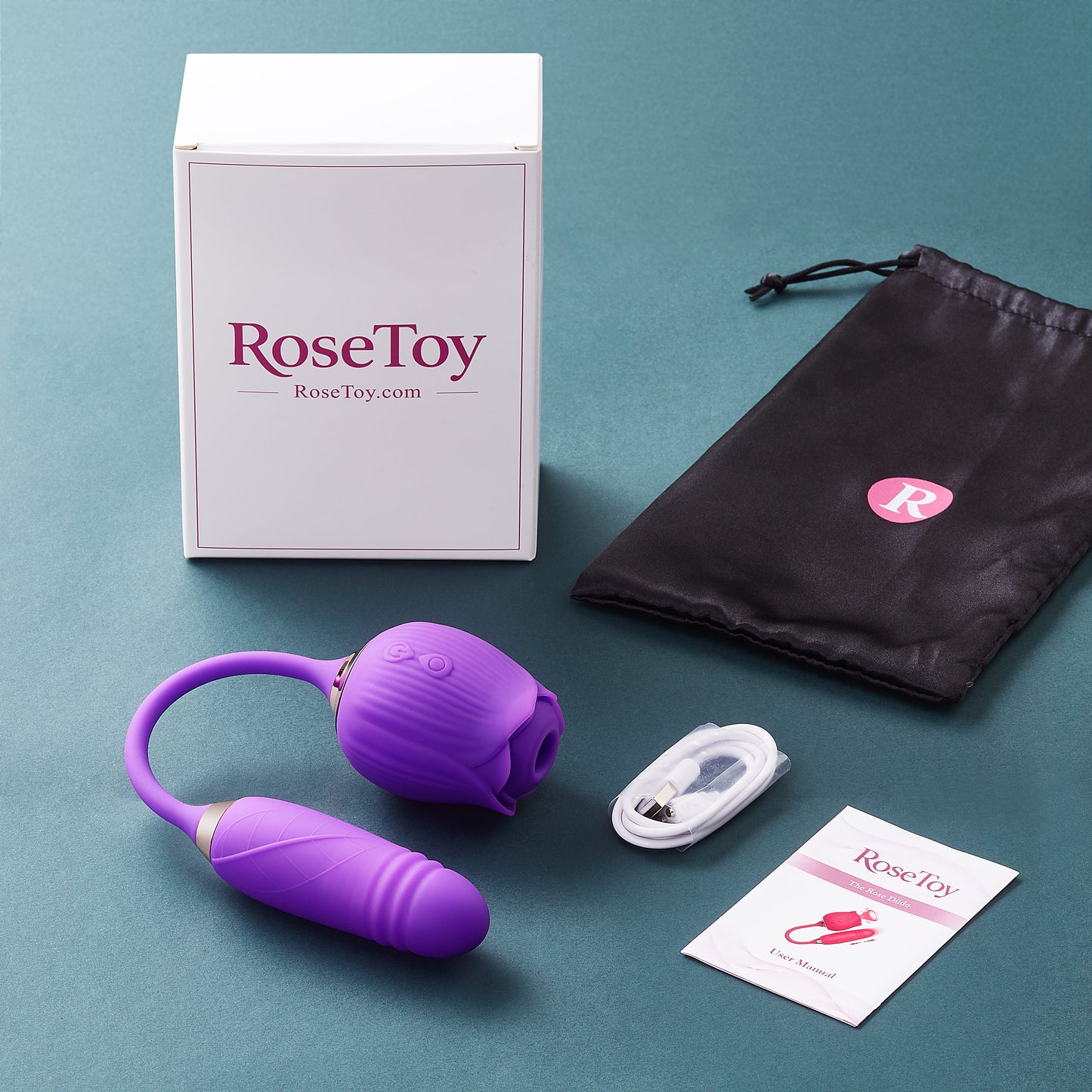 Rose Dildo – Suction & Thrusting Vibrator