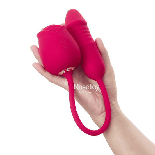Rose Pro – Suction & G-Spot Thrusting Rose Vibrator