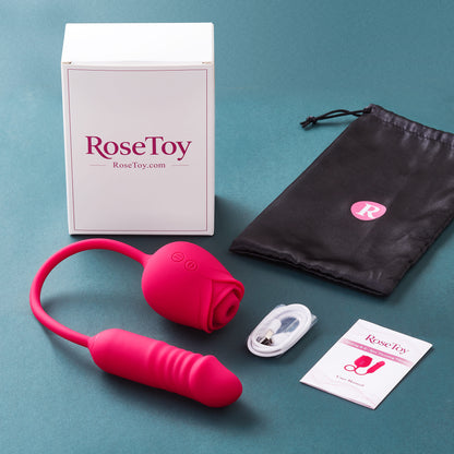 Rose Pro – Suction & G-Spot Thrusting Vibrator