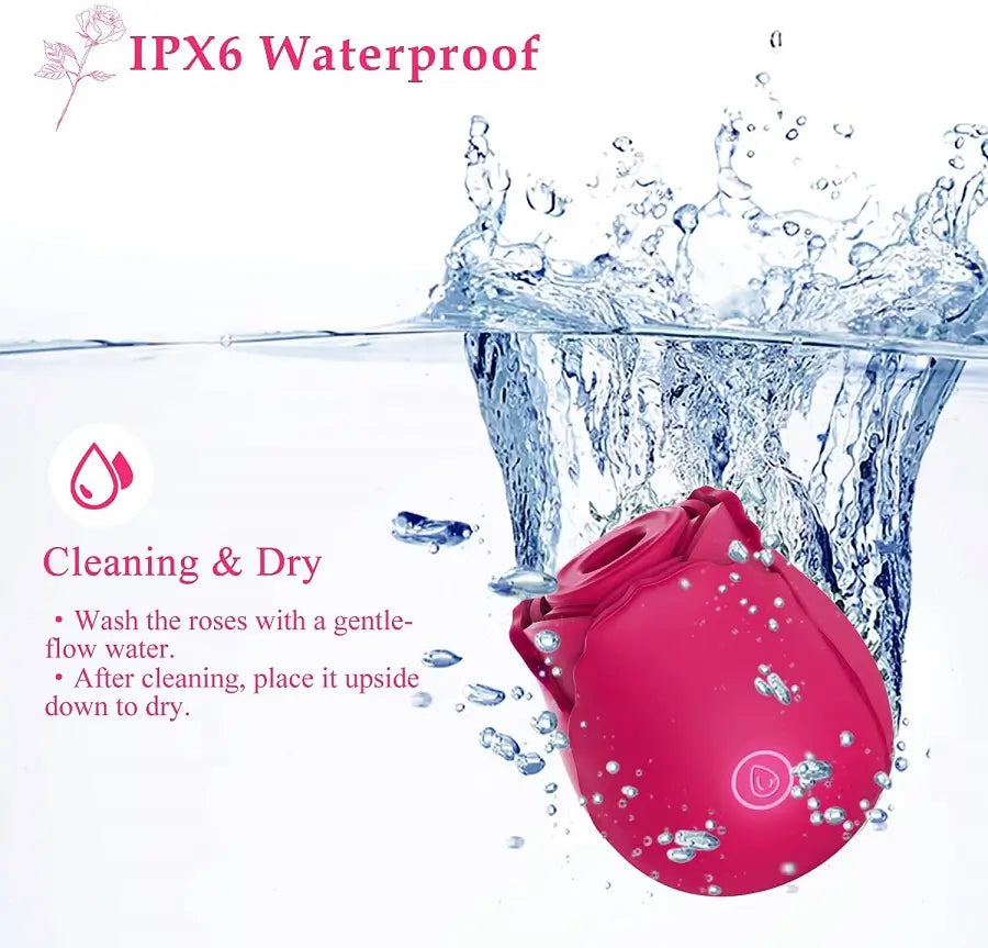 The rose toy is Waterproof