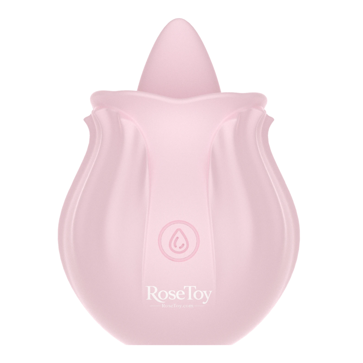 Rose Bloom licking rose vibrator by RoseToy, front view showing the rose-shaped design