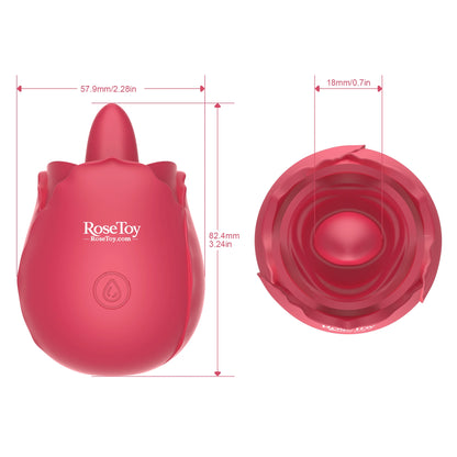 Rose Lush – Thick Tongue Licking Vibrator